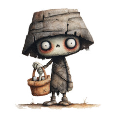 Halloween Cute and Spooky Zombie