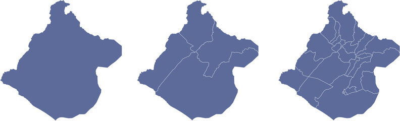 Map of TACNA, a department of Peru, with its territorial divisions