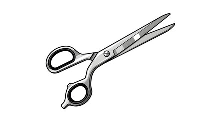 Professional stainless steel scissors with sharp blades for precise cutting tasks