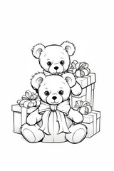 Obraz premium Drawing sketch mammal line.