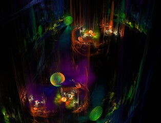 Imaginatory fractal abstract background Image