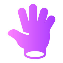 glove gradient icon