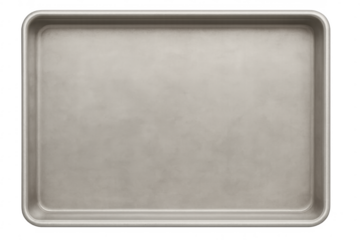 Empty metal baking sheet tray for cooking food