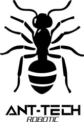 Robotic ant, Metallic insect Robotic, futuristic design, isolated cybernetic ant with glowing accents, robotic insect concept for futuristic