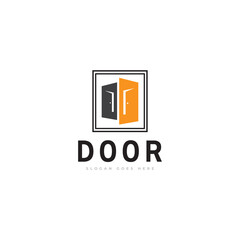 door logo icon vector template