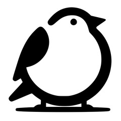 Simple bird logo silhouette vector design