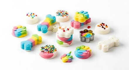 Rainbow Dog Treats Colorful Treats.