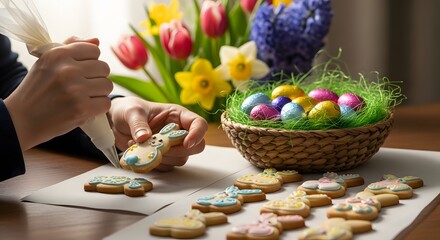 Easter Bunny Cookie Decoration Festive Baking for the Holidays