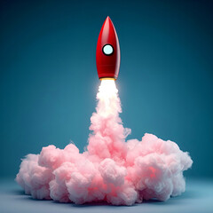 rocket in space