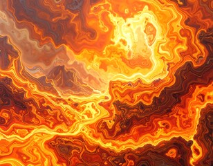 Abstract fiery marble texture