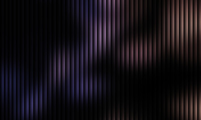 Dark abstract background with vertical ribbed texture illuminated by purple and pink light streaks, suggesting a futuristic or ethereal atmosphere