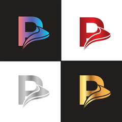 Letter P logo, P logo, Business logo, modern, minimal logo, design, colourful, icon, shape, symbol, brand, business identity, elegant, luxury, logotype, branding, custom, abstract