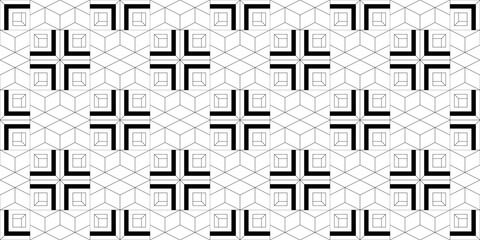 Seamless Transparent Art Deco Geometric Pattern for Background Layout Template