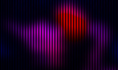Vibrant abstract background with vertical lines and glowing red and purple light effects, creating an energetic and dynamic visual experience
