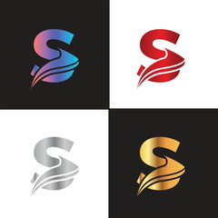 Letter S logo, S logo, Business logo, modern, minimal logo, design, colourful, icon, shape, symbol, brand, business identity, elegant, luxury, logotype, branding, custom, abstract