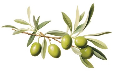 Olive branch plant leaf tree.