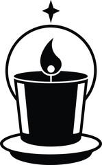 black and white cup of coffee