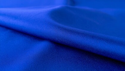 Draped blue fabric