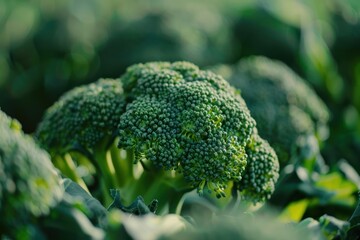 Extreme close up of broccoli vegetable produce reptile.
