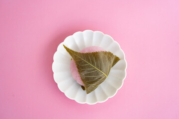 春の和菓子　桜餅