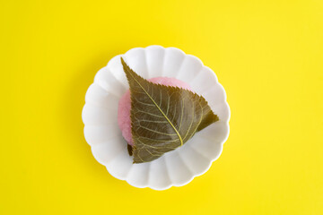 春の和菓子　桜餅