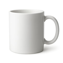 white cup isolated on white