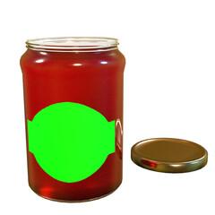 jar of strawberry