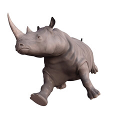 Fototapeta premium rhino isolated on white illustration
