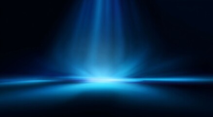 Blue Light Beam Effect, Abstract Background