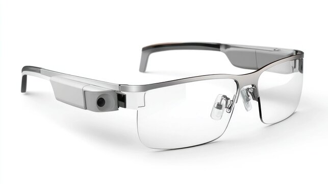 Google Glass, a pair of smart glasses with a camera and sensors.