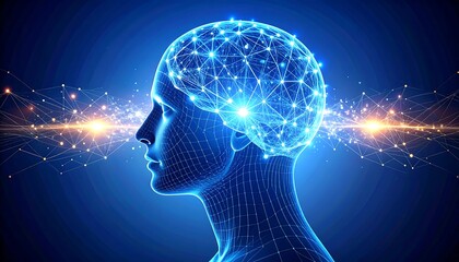 Glowing brain network