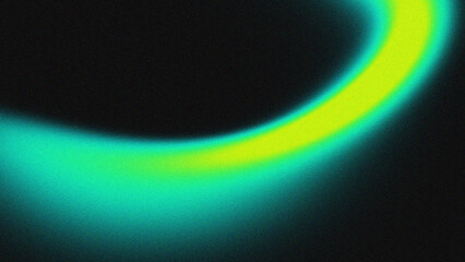 Abstract glowing neon curve against dark textured background