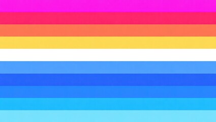 Pansexual Pride Flag - Vibrant Horizontal Stripes Representing Pansexuality and LGBTQ Community.