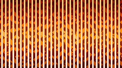 Vertical lines pattern with orange and yellow colors.