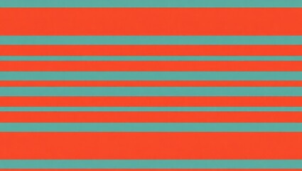 Vibrant horizontal stripes in contrasting orange and teal colors creating a dynamic and modern background pattern.
