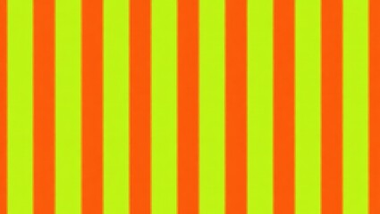 Vibrant Orange and Lime Green Vertical Stripes Pattern.