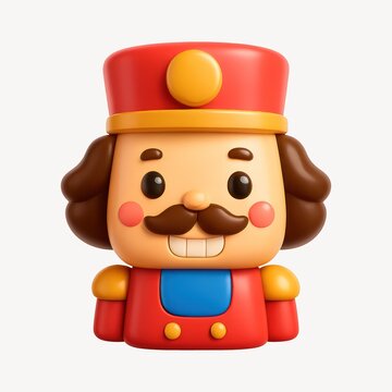 Cute cartoon toy soldier illustration.