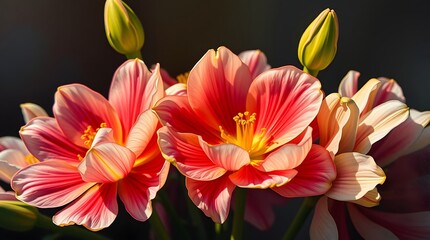 Fototapeta premium red cosmos flowers