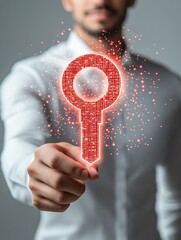 Passwordless login and encryption protection concept
