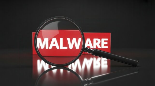 Detect malware threats with a magnifying glass for secure system protection