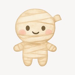 Fototapeta premium Cute mummy cartoon illustration.