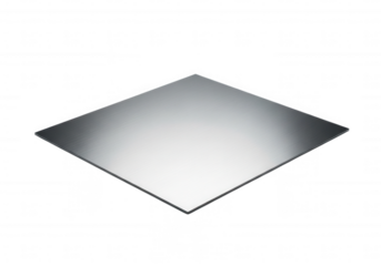Brushed Metal Sheet isolated on a transparent background