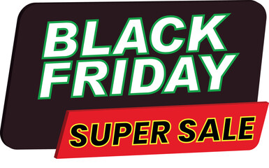 Fototapeta premium Black Friday Super Sale