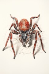 Fototapeta premium A halloween spider character invertebrate arachnid animal.