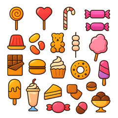 Cute Candy, Jelly & Cotton Candy