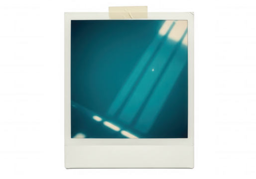 Teal abstract light streaks isolated on a transparent background - Powered by Adobe
