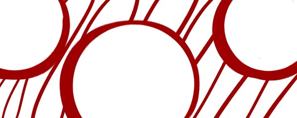 Abstract red and white background with circle and straight line suitable for promotion background.