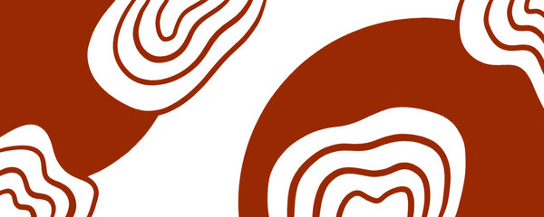 Banner background design with wavy ornament suitable for Japanese restaurant banner.