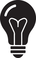Light Bulb Illustration Silhouette