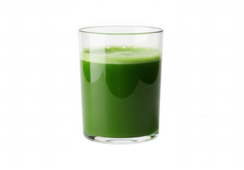 Green liquid refreshment isolated on a transparent background